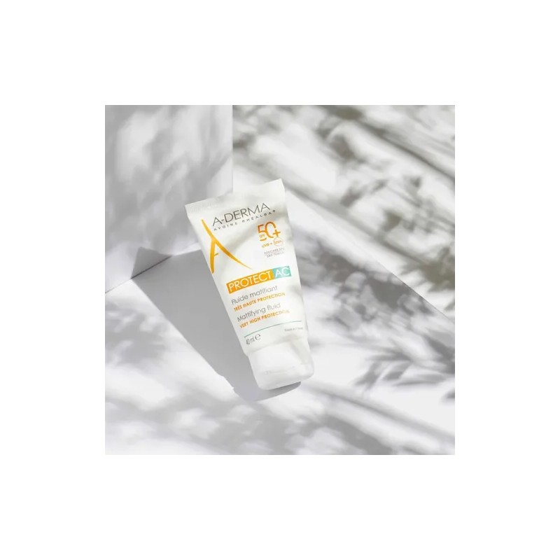 Fluido Matificante Facial A-derma Protec Ac Spf 50 40ml