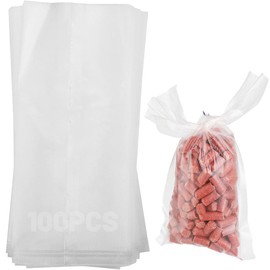 Pack of 100 PVA Bags Fishing, PVA Bags Carp Fishing, Quick Dissolving PVA Bags for Boilies, Carp, Feed, Canned Corn, Fish Meal, Pellets Fishing, 70 x 140 mm