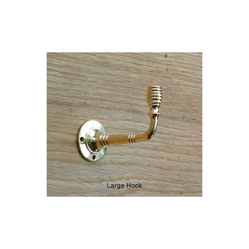 Castelion® Elegant Brass Beehive Coat Hook (Large Beehive Hook)