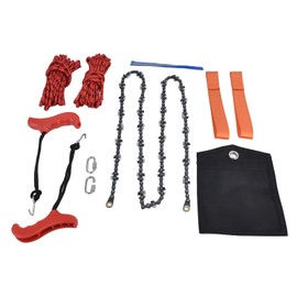 Topyond 53 Inch Folding Pocket Hand Rope Chain Saw, Efficient Both Sides Teeth Blades, for Tree Limb Cutting