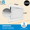 Simply 20x20x1 Air Filter, Merv 8, MPR 600, 6 Pack,
