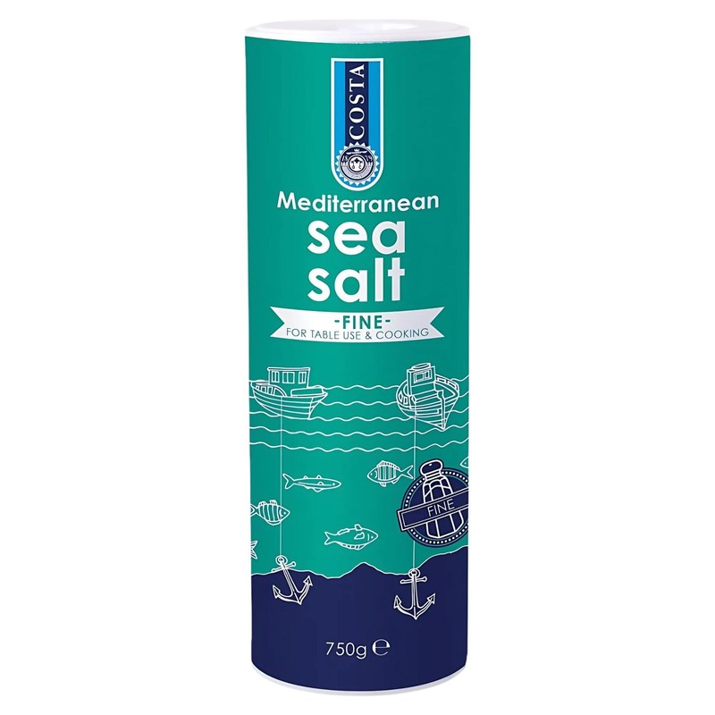 Costa Fine Sea Salt 750g 750grams Great for Cooking and