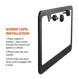 Qptimum Veloster Turbo Racing Carbon Fiber Stainless-Steel License Plate Frame Cover (2)