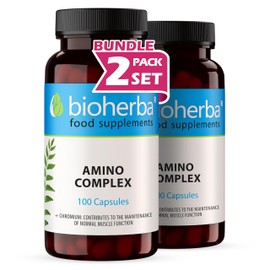 Amino Acid Complex – 200 Capsules | Balanced Blend of Essential & Branched-Chain Amino Acids by BIOHERBA