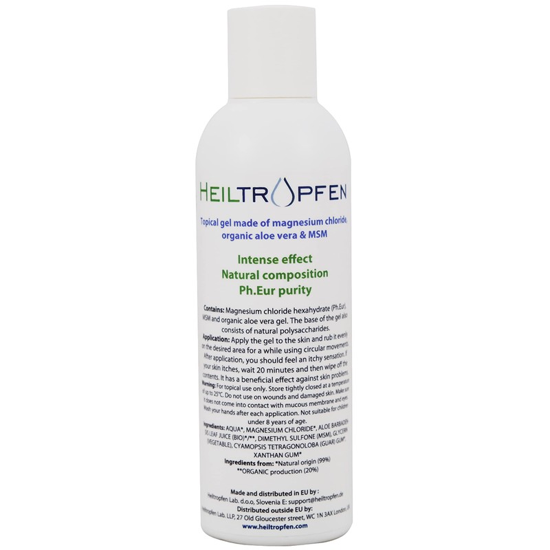 Magnesium Gel with Aloe Vera and MSM | 6.76 oz