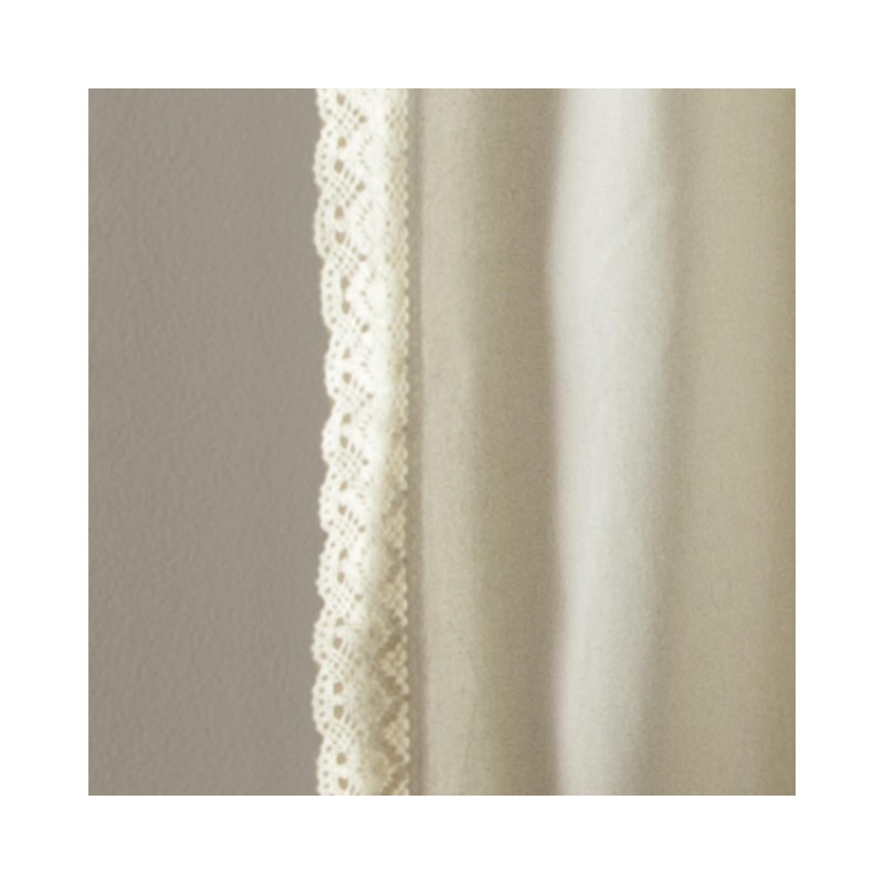 Lush Decor Rosalie Light Filtering Window Curtain Panel Set- Pair-