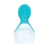 Nuby, Cuchara Papillera de Silicón Squeeze Feeder, Aqua