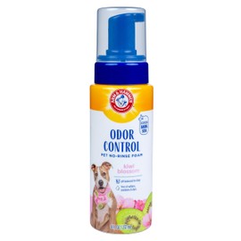 Arm & Hammer for Pets Odor Control Pet No-Rinse Foam with Baking Soda, Kiwi Blossom Scent, 8oz; Best Odor Eliminating Foam for Dogs and Puppies; Arm and Hammer Baking Soda Waterless Dog Deodorizer