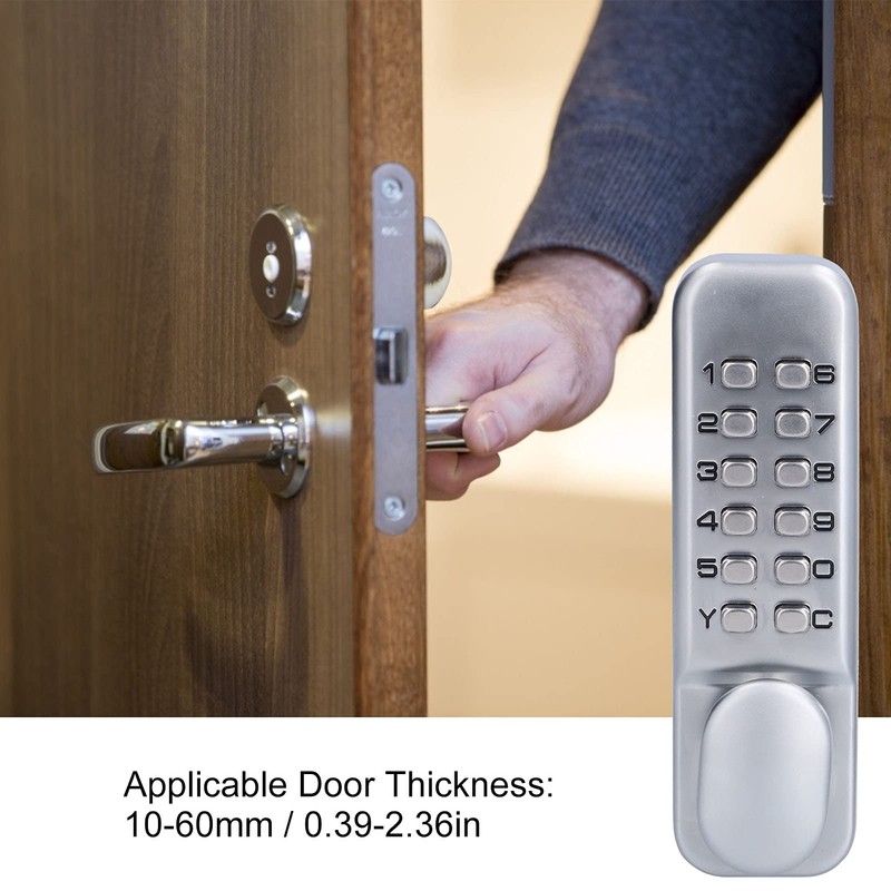 Digital Door Lock Deadbolt, Mechanical Combination Lock, Mechanical Keyless Entry