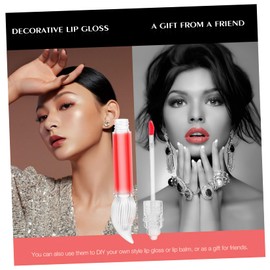 IWOWHERO Bulk Empty Lip Gloss Containers 6Pcs Tubes Wand for DIY Lipstick