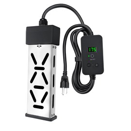 Immersion Water Heater 1800W, Portable Mini Pool Heater, Bucket Heater, Adjustable Thermostat, Real Time Temperature Display, Anti Dry Burn Protection, for Bathtub, hot tub, Inflatable Pools, 120V