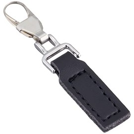 Misasa Zipper Charm Synthetic Leather Black No.1234