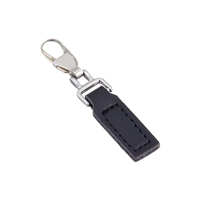 Misasa Zipper Charm Synthetic Leather Black No.1234