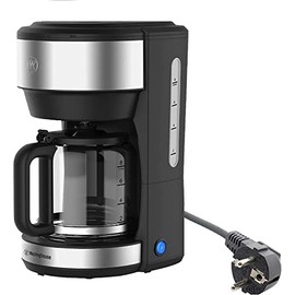 220 volts Coffee Maker with Permanent Filter and Hot Plate - 6 to 10cup - Stainless Steel (NOT FOR USE IN USA)