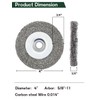 OSFTBVT Crimped Wire Wheel Brush 4in 5/8-11 Threads Arbor for