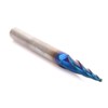 SICWOOD Tapered Ball Nose End Mill, Carbide Spiral CNC Router