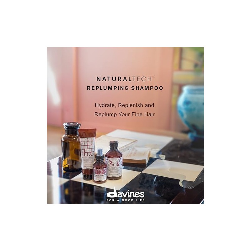 Davines Replumpling shampoo | Shampoo hidratante para cabello seco |