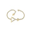 Ladies Guess Gold Plated Iconic 3Angles Bracelet UBB83064-L
