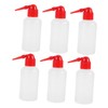 Mobestech 6pcs Plastic Lash Wash Bottle Safety Squeeze Bottles for