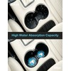 Ceramic Car Coasters for Cup Holders 2 Pack Cute Car