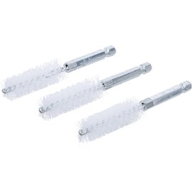 BGS 3078-15-N | Nylon Brush | 3-Piece | 15 mm | Drive External Hexagon 6.3 mm (1/4 Inch) | Hole Wire Brushes | for BGS 3078