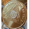 3 Year AA Medallion Glossy 22K Gold Plated Sobriety Chip