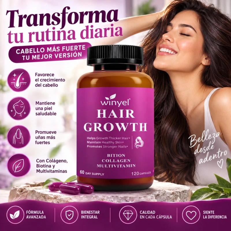 Suplemento Biotina Colágeno Multivitaminas 120 Caps