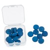 GRIRIW 20pcs Leather Billiard Cue Tips Replacement with Storage Box