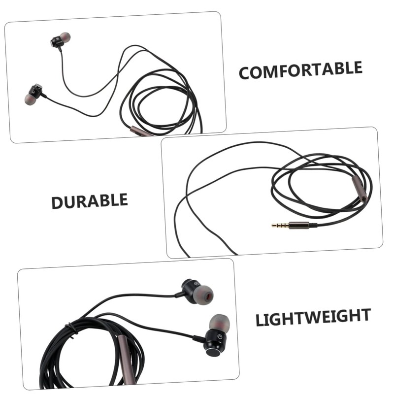 KOMBIUDA Earbuds with Mic Control in Ear Headphones for Phone