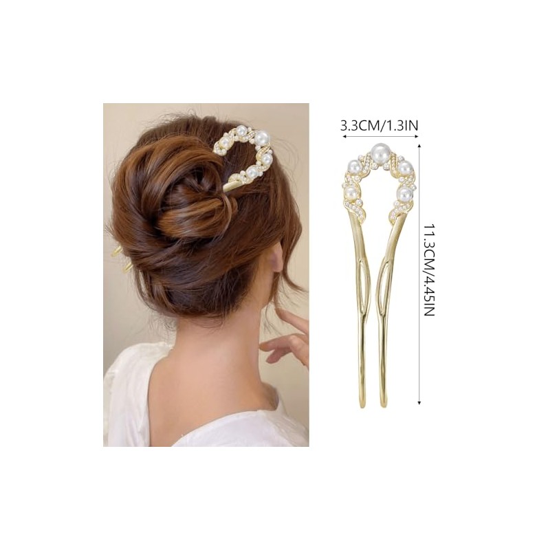 Paquete De 6 Horquillas Para El Pelo De Metal Dorado