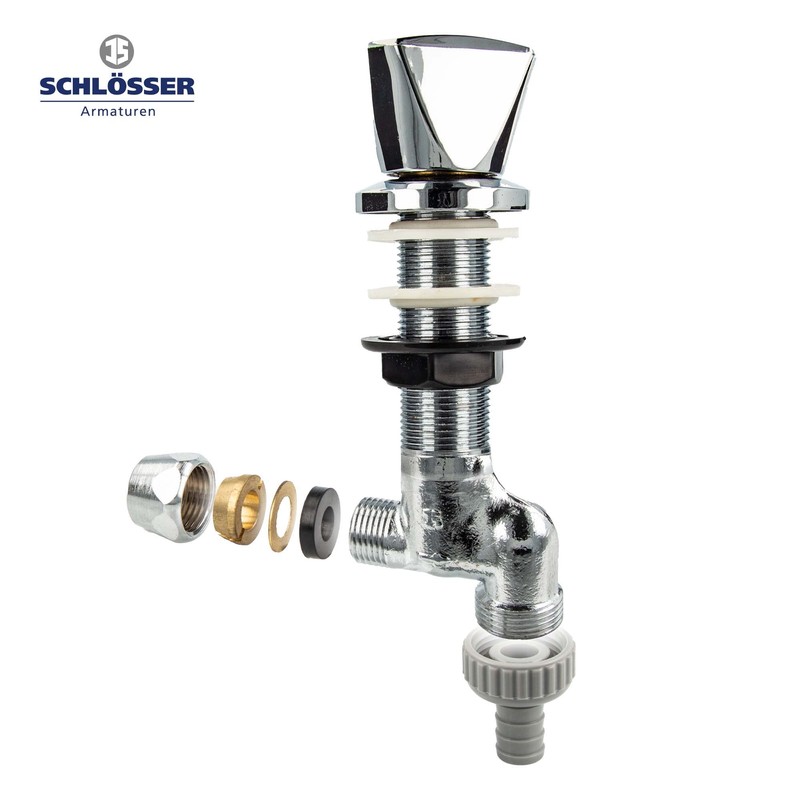 JS -22284 Washer Undersink Valve, 1/2 Inch QV (10 mm)