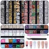Kikonoke 10 Boxes Nail Art Kit - 12 Colors Pointed/Flatback