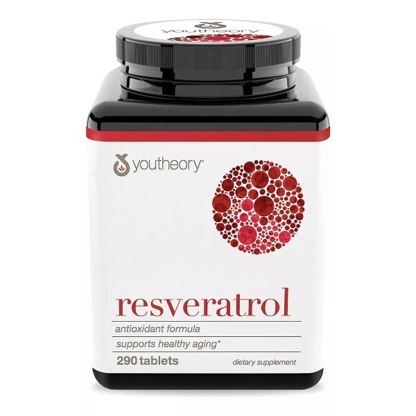 Youtheory Resveratrol Con Acerola 290 Tabletas Antienvejecimiento