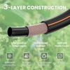 Giraffe Tools Heavy-Duty 100Ft 5/8" Garden Hose Set with 10-Pattern