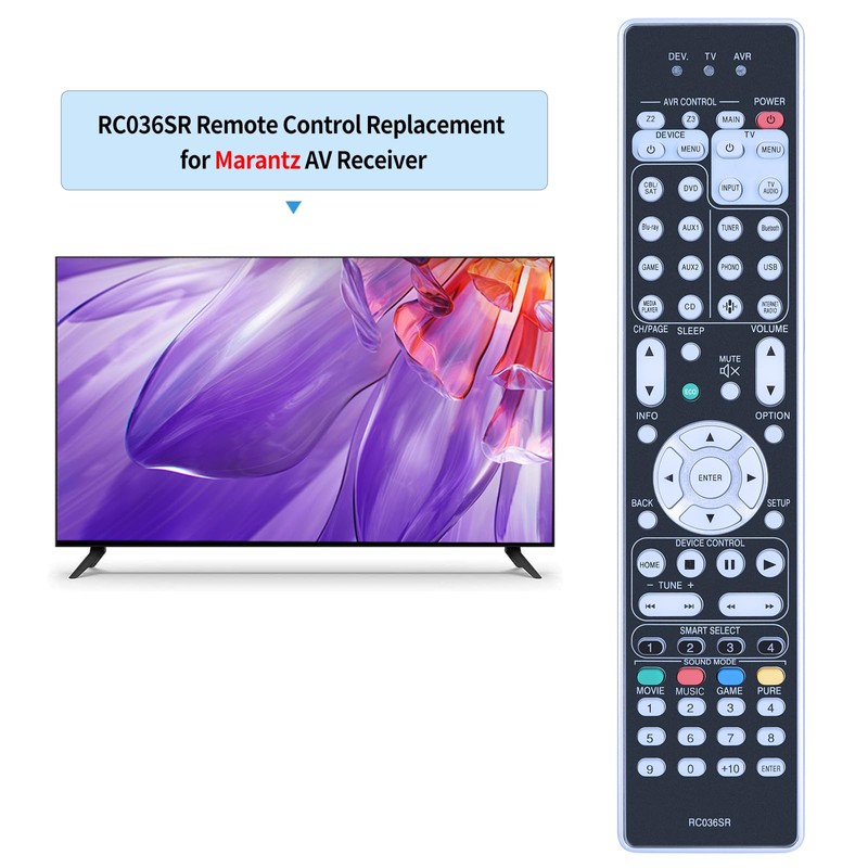 RC036SR New Replacement Remote Control for Marantz AV Receiver SR7012