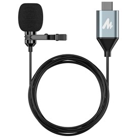 MAONO MAONO USB C Lavalier Microphone for iPhone 15, iPad, Android, Omnidirectional Condenser Lapel Mic for Recording, Interview, Video Podcast, Vlogging, YouTube, TikTok, UL11