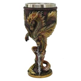 Nemesis Now Ruth Thompson 7-inch Fire Dragon Goblet