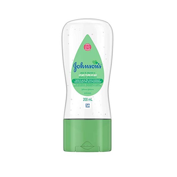 Johnson's Baby Oil Gel with Aloe Vera, Vitamin E and