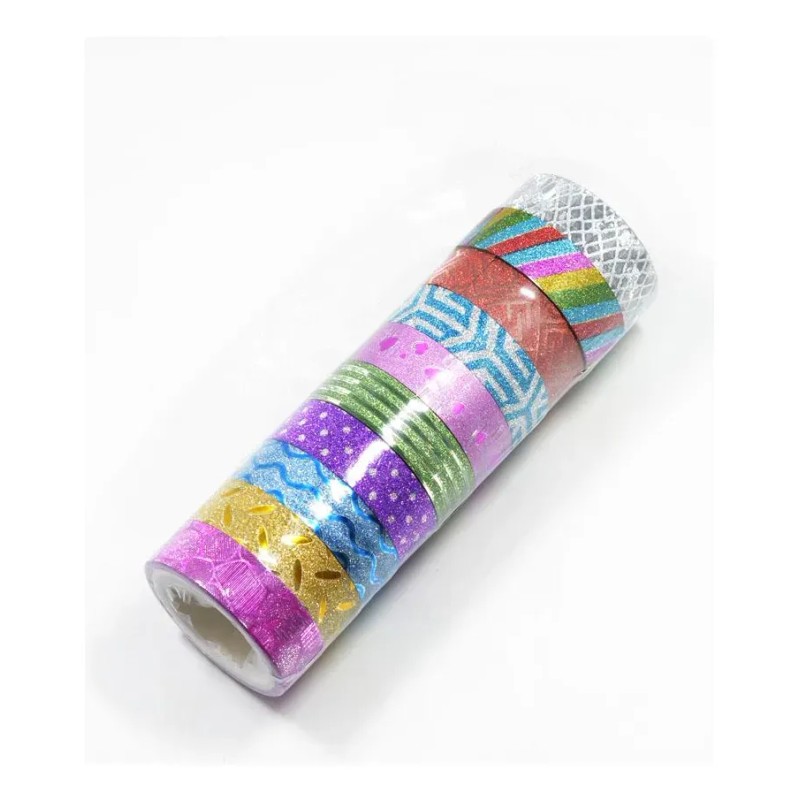 Glitter Washi Cinta De Enmascarar Decoración De Diy