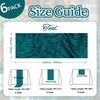 6 Pack Teal Cheesecloth Table Runner 10ft Boho Gauze Fabric