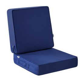 IPYNBAP Outdoor Cushions, Outdoor Chair Cushions 22x22x3 Inch, Cushions for Outdoor Furniture with Removable Cover, Waterproof & Fade Resistant Outdoor Seat Cushions for Patio, Lawn, Navy Blue