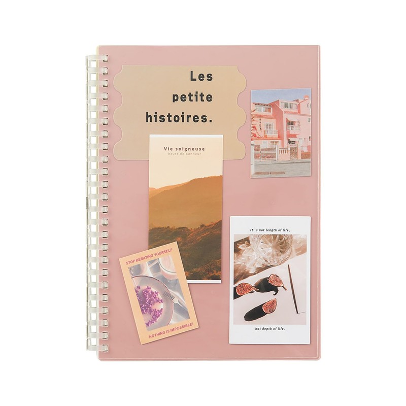Lihit Lab Customized Open Ring Notebook, Pocket Type Cover, A5