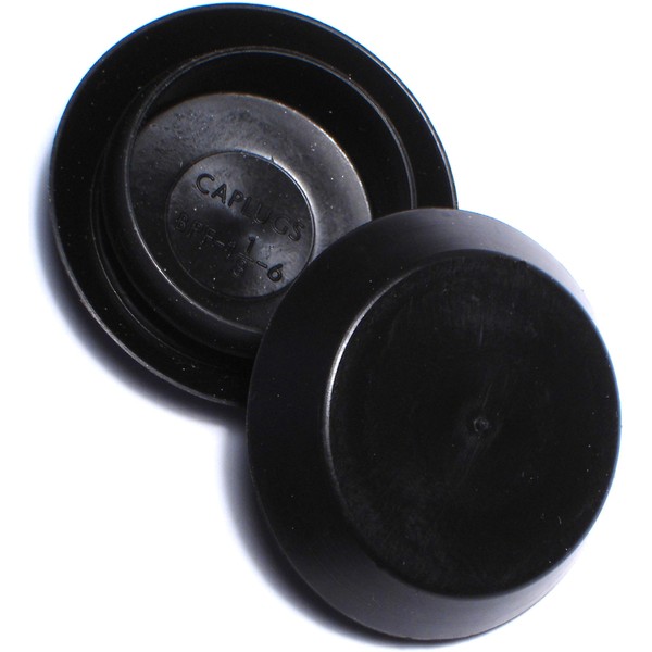 Hard-to-Find Fastener 014973146894 Flush Sheet Metal Plugs, 1-1/8-Inch, 3-Piece,Black