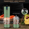Minpenlay Electric Salt and Pepper Grinder Set Rechargeable with LED