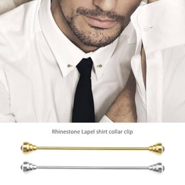 The Lord of the Tools 2PCS Men Collar Bar Neck Tie Shirt Pin Collar Necktie Clasp Metal Brooch Pin Lapel Stick Pin Men Shirt Decor for Men Boys Father Husband Lover