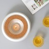 Ceramic Tea Warmer for Teapot, Warmer with Cork Cover, White