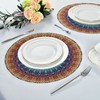 Kigai Mandala Round Placemats Set of 4, Non-Slip Table Mats