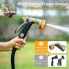 FANHAO Metal Garden Hose Nozzle Heavy Duty, Rear Trigger Water