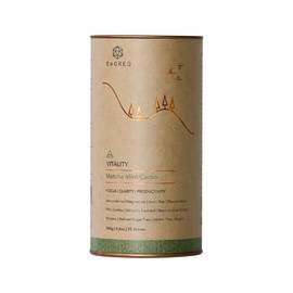 Sacred Taste Organic Drinking Cacao (Matcha Mint Cacao) Vitality 250g