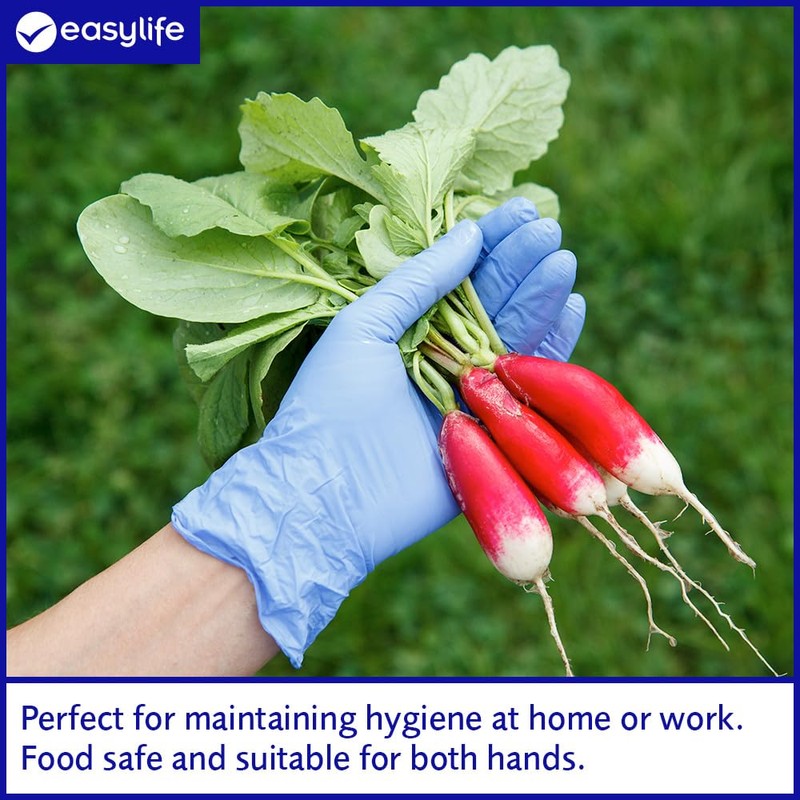 easylife lifestyle solutions Latex - Free Disposable Gloves (100) -